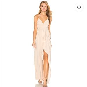REVOLVE | MISA MAXI DRESS IN NUDE